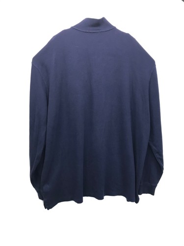 Polo Ralph Lauren Estate-Rib 1/4 Zip Pullover Navy Embroidered Logo Men’s 4XLT - Picture 4 of 6