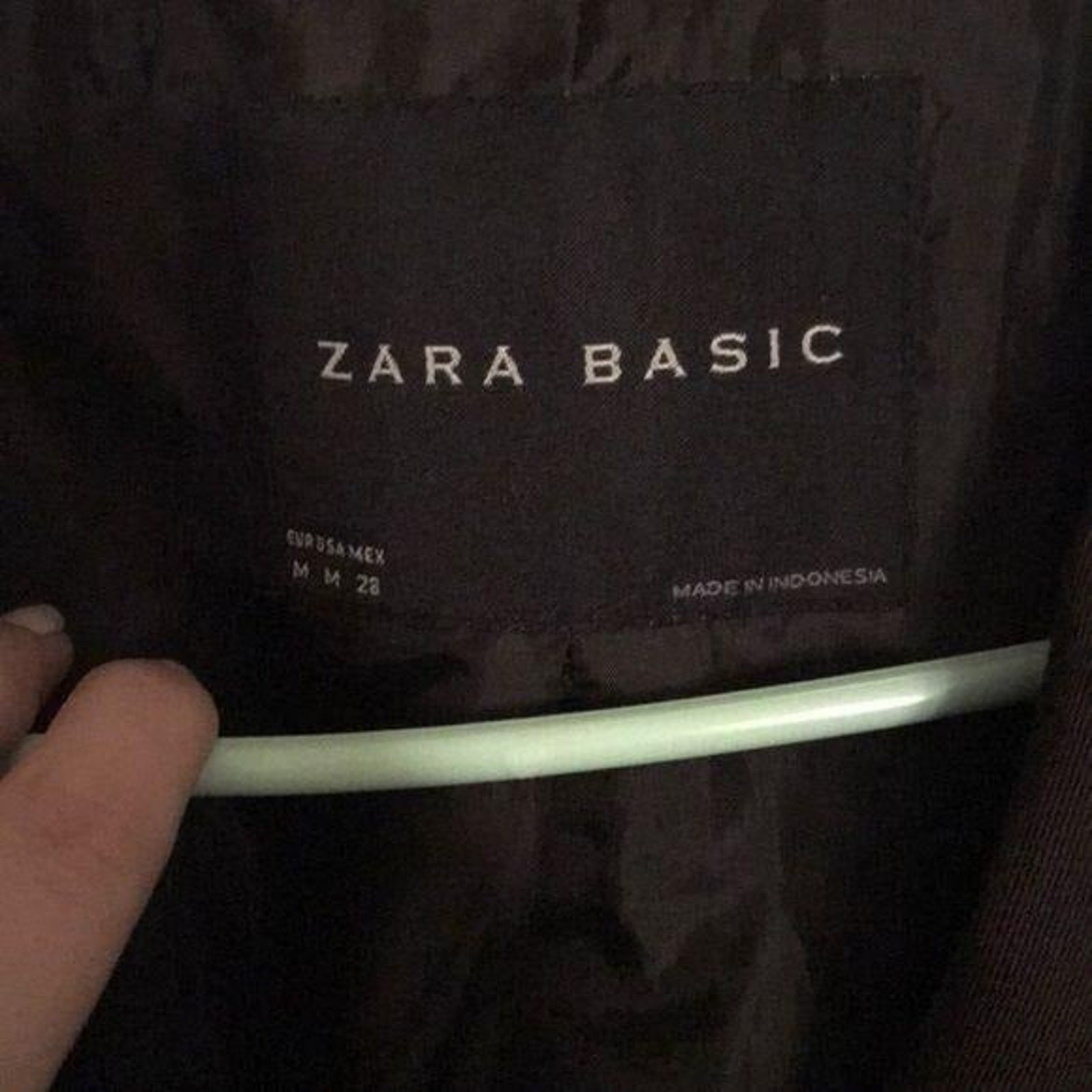 Zara Basic Dark purple lightweight jacket Medium - image 9