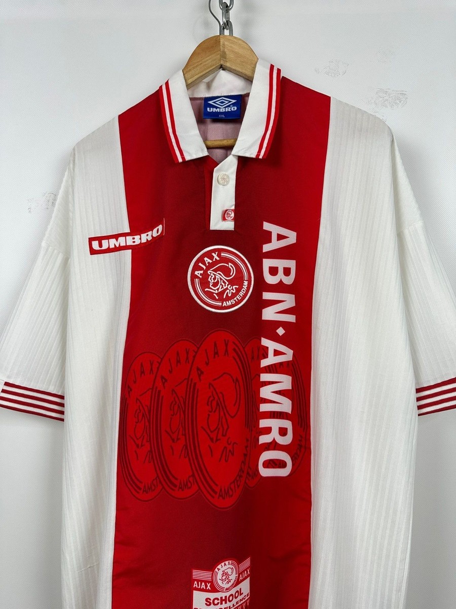 1997 Umbro Ajax Amsterdam Litmanen #10 Vintage Soccer Jersey Size