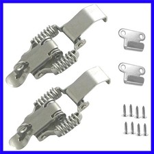 2pcs Stainless Steel Double-Spring Toggle Latch for Secure Toolkit Solutions