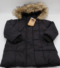 Gap Baby Kids Size 5Y Black Faux Fur Trim Hooded Parka Jacket 108