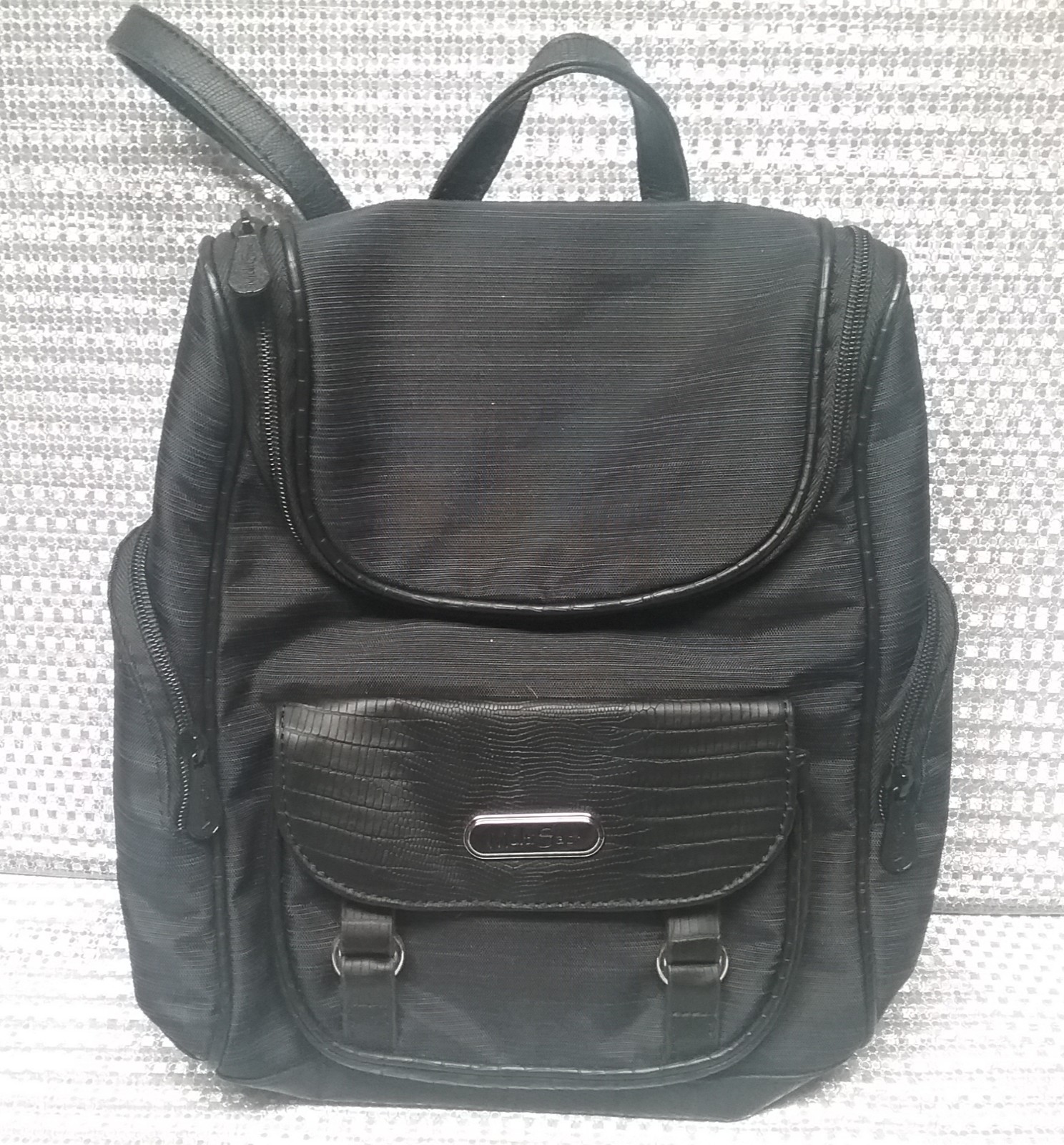 Multi Sac Black Backpack Multi Compartments 9"W x… - image 3