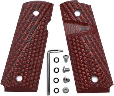 1911 G10 Grips, Compact Size Officer OPS Texture 6 Color Options