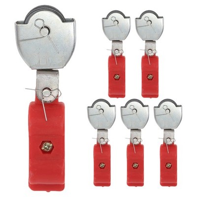 6 Pcs Wire Rope Crane Pulley Steel Cable Heavy Duty Moving Loading