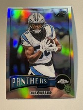 🔥 2025 Topps Chrome Football Chuba Hubbard Refractor 1975-5 Panthers 🔥