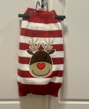 Christmas Sweater with Reindeer for Dogs - Pullover Knit Sweater Sz Large NWOT