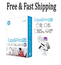 HP Printer Paper 8.5 x 11 Paper Copy Print 20 lb 1 Ream Case - 500 Sheets