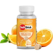 SaltStick Fastchews Chewable Electrolyte Tablets: Bottle of 30, Orange