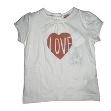 Bonpoint Love t-shirt Top Pink Size 3-6M NWT ...