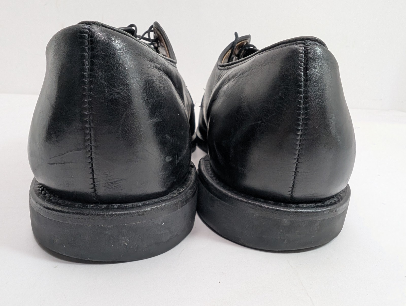 SAOLA Oxford Allen Edmonds Kennett punta divisa derby pelle nera suola gomma 11 E