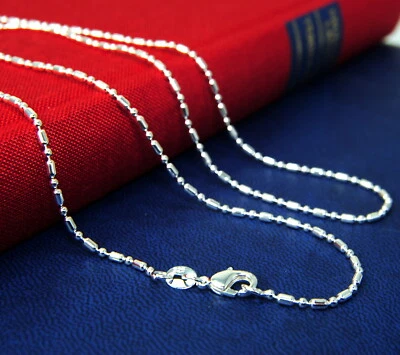 Charismatische Damen,Herren solide Sterling Silber 925 Kugelkette, 50,...bis 70 - Bild 1 von 3