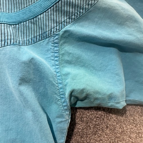 Felpa pullover grafica vintage anni 80 M blu retròfuturismo blokecore streetwear - Foto 6 di 15