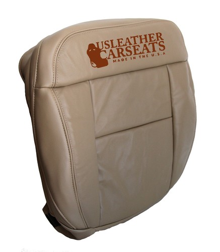 Bottom Leather Seat Covers For 2005-2008 Ford F150 - Driver & Passenger, Tan Beige, Microfiber Leather