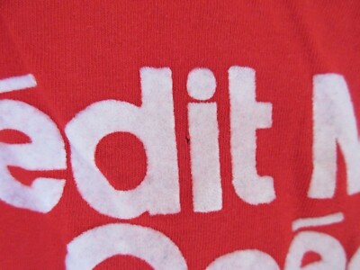 Maillot Vintage Kopa Heurtefeu N°8 - Crédit Mutuel Océan - Années 80 - Taille S - Rouge