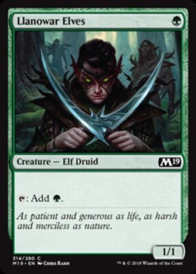 ラノワールのエルフ Llanowar Elves 4枚セット 4x Llanowar Elves - Planeswalker Deck Exclusive Light Play