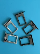 For Apple iPhone X Sim Card Tray Holder  Silver - Gray Oem