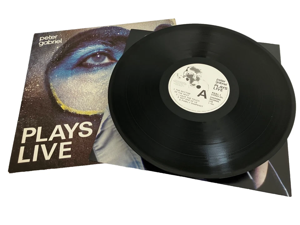 Peter Gabriel Vinyl Record Plays Live Double LP UK Pressing 1983 - Image 2 of 4