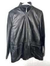 Vintage 90 Valerie Stevens Black New Zealand Lambskin Leather Jacket Zip sz M