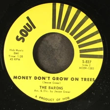 BARONS: money don't grow on trees / dog eat dog SOUL 7" Single 45 RPM