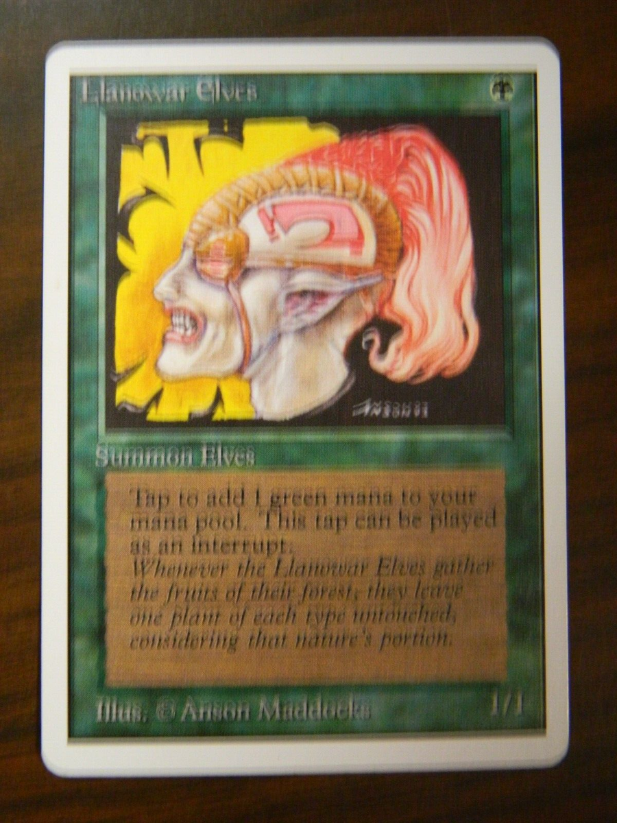 MTG Unlimited Edition Llanowar Elves Lightly Played Condition | eBay
