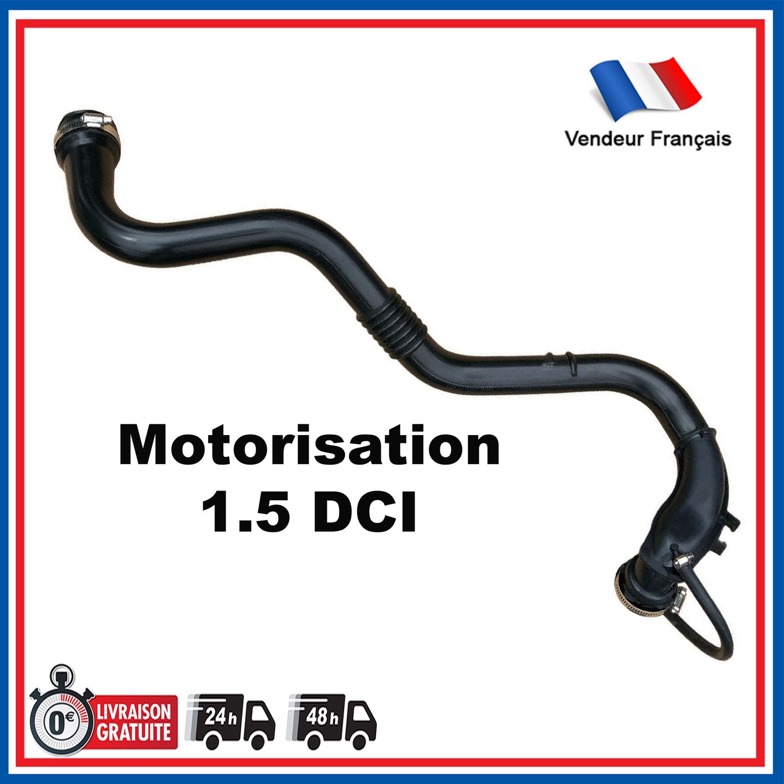 Durite de suralimentation Clio résout perte puissance 1.5 dCi