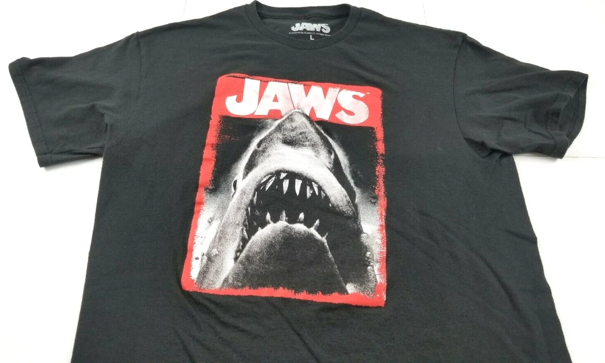 Jaws Movie Black T Shirt Men s Size Large Universal City Studios