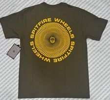 Spitfire Classic Vortex Military Green T-Shirt SIZE MD