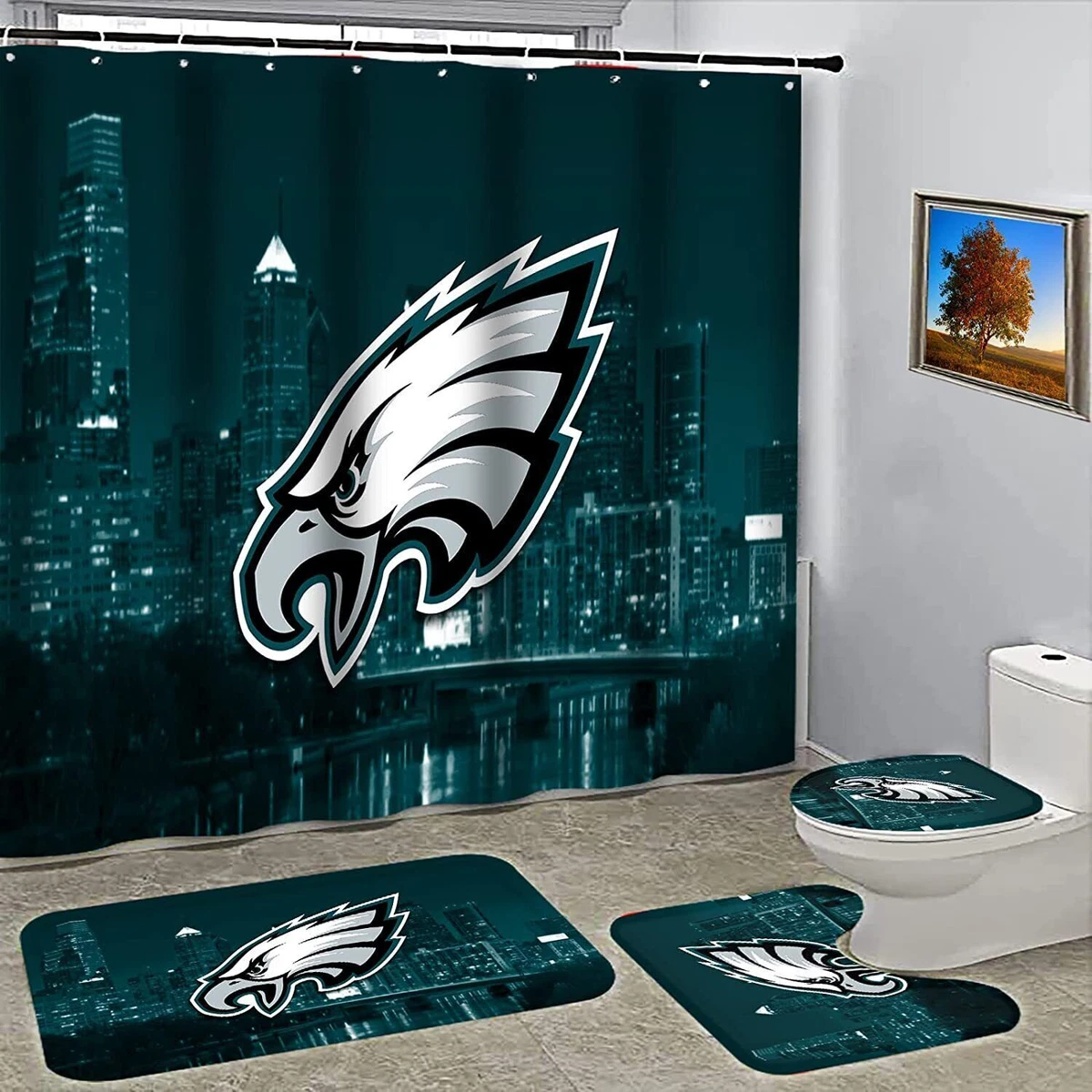 Bathroom rugs deals and shower curtains
