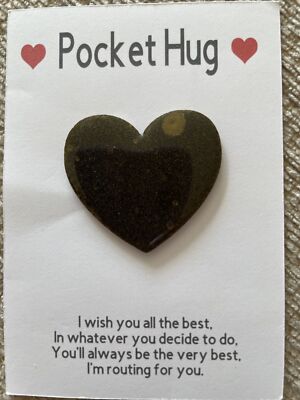 Taschenumarmung. Andenken. Liebesmarke.Geschenk. missing you, sending huggs