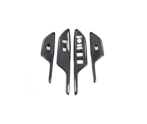 Carbon Fiber Window Lift Panel Switch Cover Trim For Honda Civic 10th 2016-2021 - Picture 9 of 12