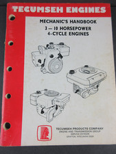 Tecumseh Engine Handbook 3-10 HP 4-Cycle Repair Manual Form 692509 Rev 8/88
