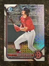 2022 Bowman Chrome Mojo Refractor Marcelo Mayer And Chrome Base #BCP-126 Red Sox