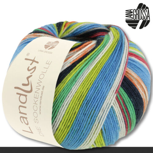 Lana Grossa 100 g Landlust die Sockenwolle 4-fädig Stricken Wolle Garn 34 Farben - Bild 50 von 103