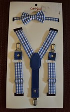Toddler Boys Size 2T-5T Bow Tie and Suspender Set Cat and Jack Blue