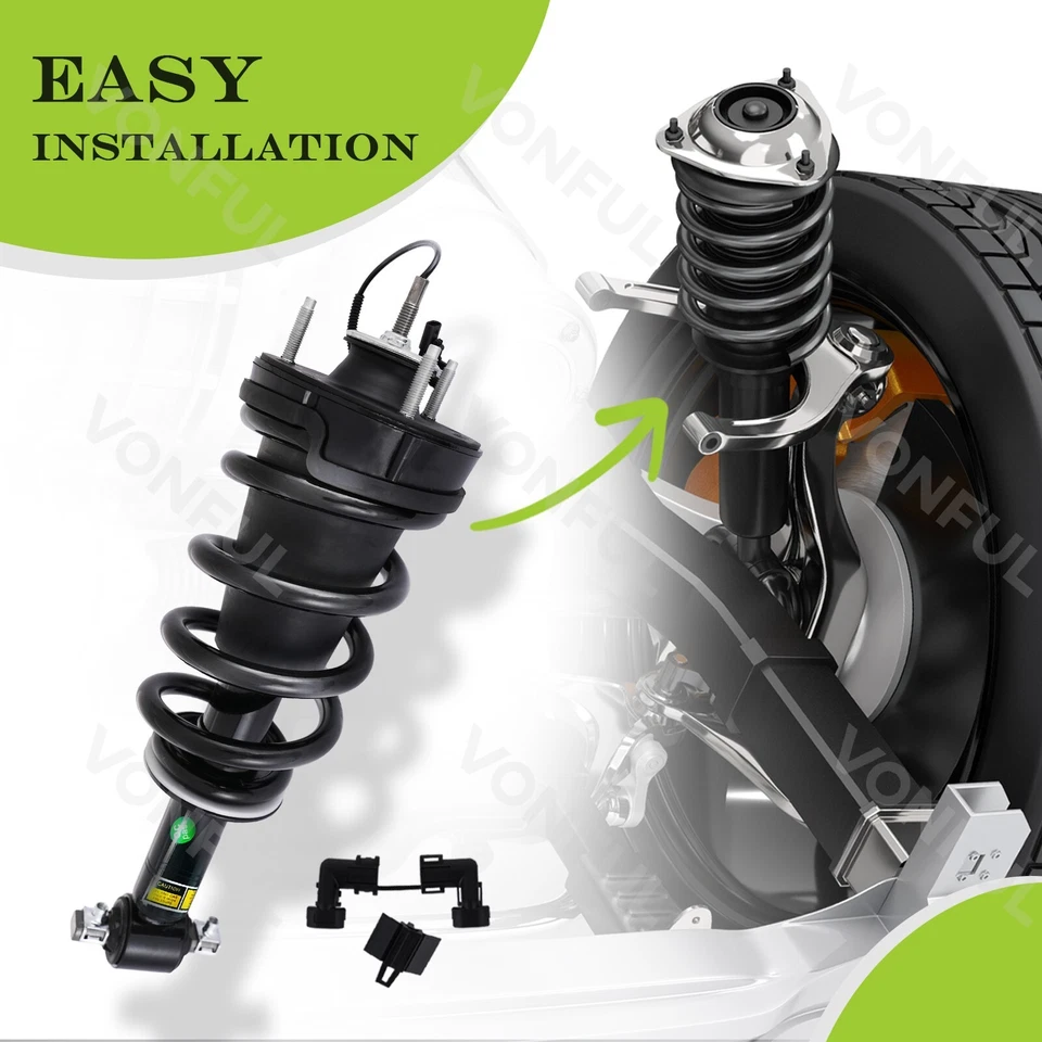 FRONT Strut Assy + REAR shock Absorber for 2015-20 Escalade Suburban Tahoe Yukon Foto 4 de 4