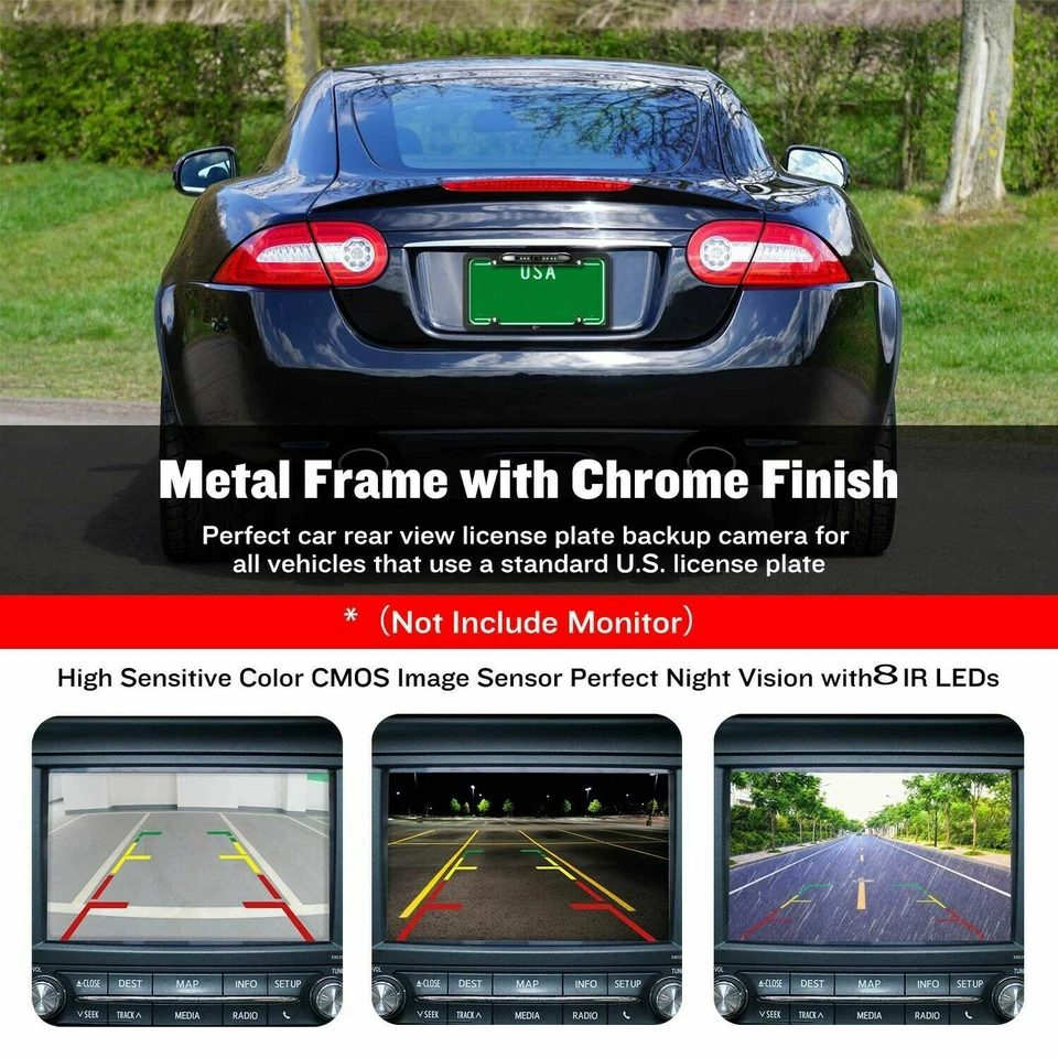 New Rear View Camera Backup License Plate Night for Sony XAV-AX1000 XAVAX1000 - Image 2 of 4