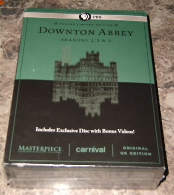 DOWNTOWN ABBEY Seasons 1 2 3 DELUXE LIMITED EDITION original UK edition DVD NEW