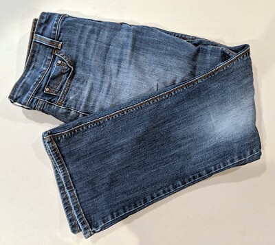 Levi's 526 Slender Boot 10 S/C Blue Jeans Pants Stretch 