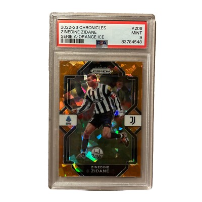 2022/23 Panini Chronicles Prizm Cracked Ice #206 Zinedine Zidane 17/23 Juventus