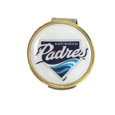 San Diego Padres Golfers Hat Clip with Golf Ball Marker