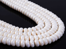 0478 8mm Water Buffalo bone rondelle loose beads 16"