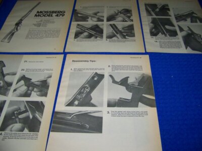 MOSSBERG MODEL 479 (30-30/.35 REM) RIFLE..FIELD STRIP & REASSEMBLY TIPS (101CC)