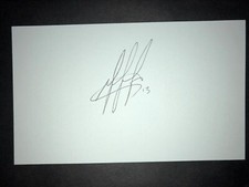 2015 TIGERS: Dixon Machado, SIGNED 3x5 Card