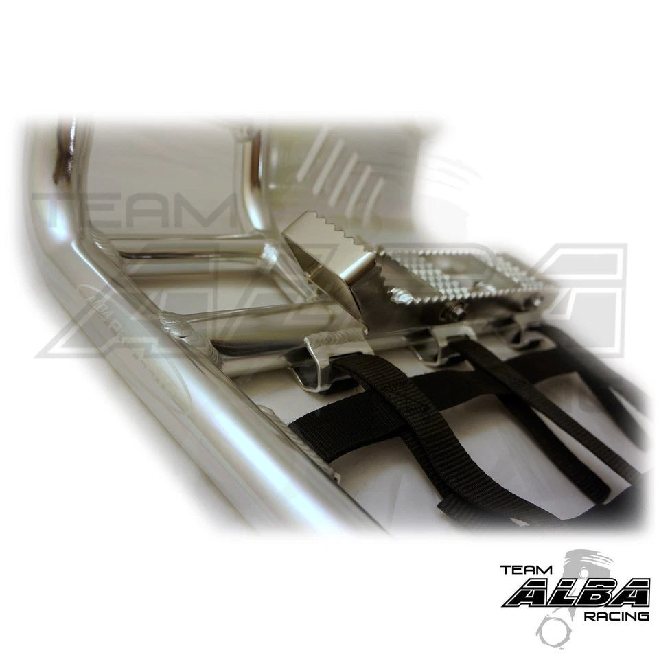 Barras Nerf Honda TRX 400EX Pro Peg Alba Racing plateado negro 211 T7 SB Foto 2 de 4