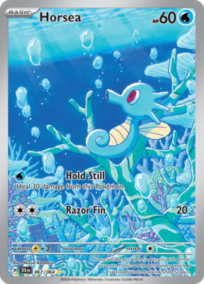 Pokémon TCG Horsea 067/064 Illustration Rare Shrouded Fable NM/M