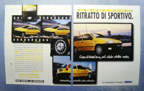 AUTO996-PUBBLICITA'/ADVERTISING-1996-FIAT PUNTO - 2 fogli - Zdjęcie 1 z 1