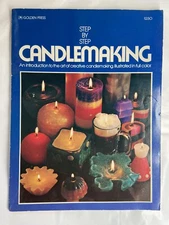 Candlemaking Step by Step 1972 Craft Project Technique Instruction Golden Press