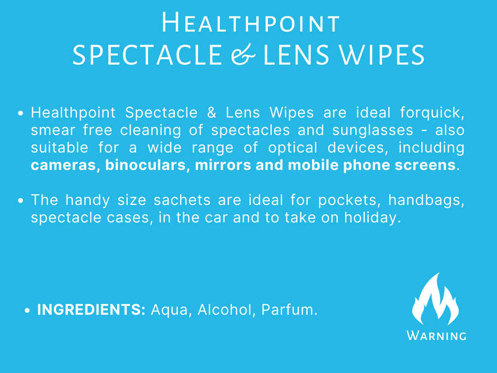 Healthpoint Detergente Per Dispositivi Ottici, 520 Salviette