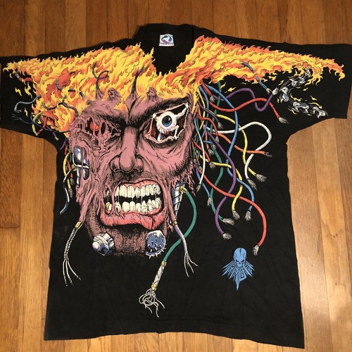 VTG 90s Liquid Blue Overload T-Shirt 