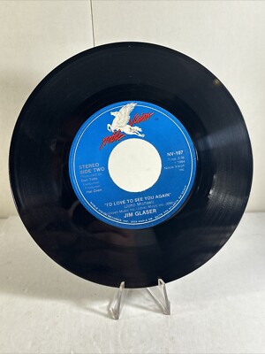 Jim Glaser - 45RPM - Let Me Down Easy, I'd Love To see You Again - Noble - 1984